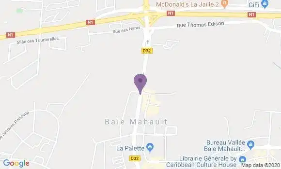 Localisation Crédit Agricole Agence de Baie Mahault Jarry Professionnels