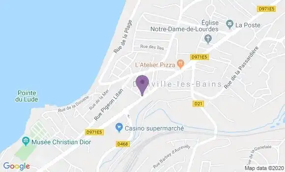 Localisation Crédit Agricole Agence de Donville les Bains