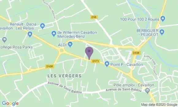 Localisation Crédit Agricole Agence de Cavaillon Mérimée