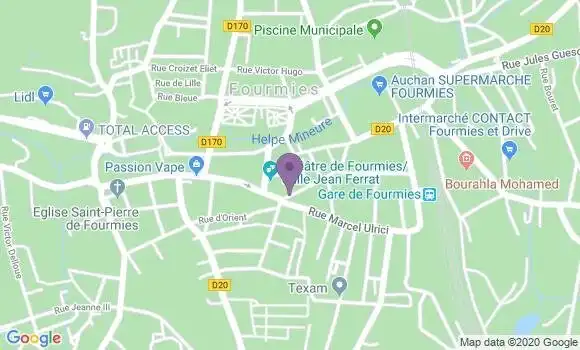 Localisation LCL Agence de Fourmies