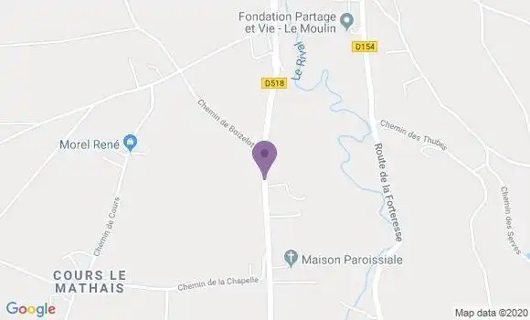 Localisation Crédit Agricole Agence de Saint Etienne de Saint Geoirs Saint Marcelin