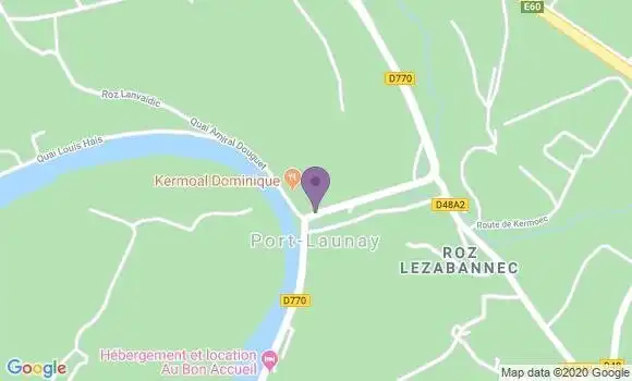 Localisation Crédit Agricole Agence de Pleyben
