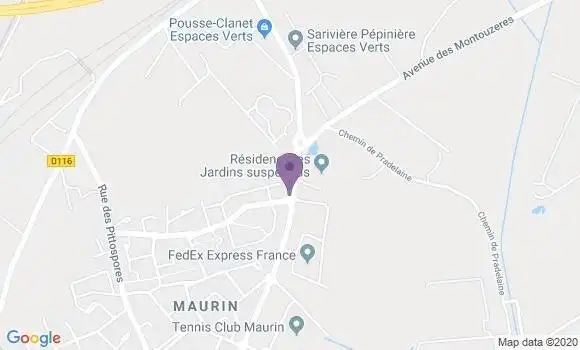 Localisation Crédit Agricole Agence de Lattes Banque Privée Pole Ouest