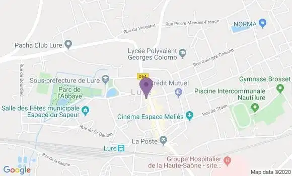 Localisation Crédit Agricole Agence de Lure