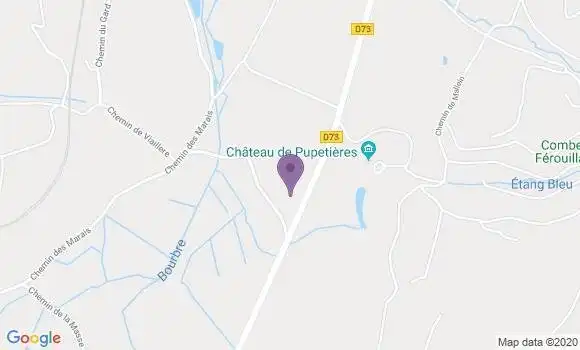 Localisation Crédit Agricole Agence de Virieu sur Bourbre