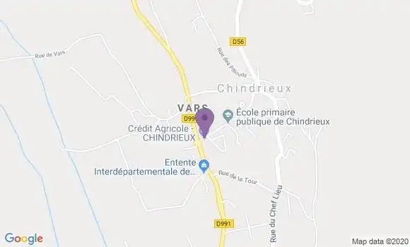 Localisation Crédit Agricole Agence de Chindrieux