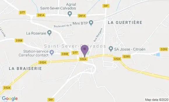 Localisation Crédit Agricole Agence de Saint Sever