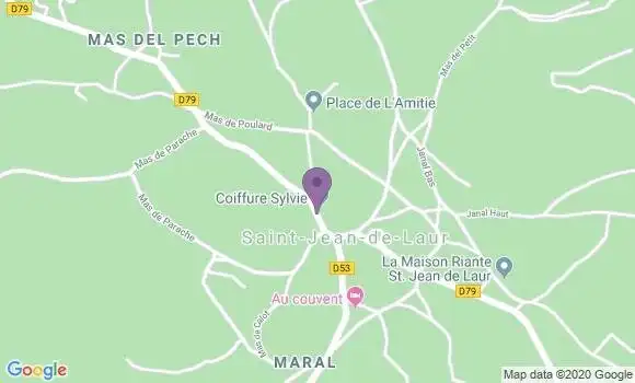 Localisation Crédit Agricole Agence de Limogne en Quercy