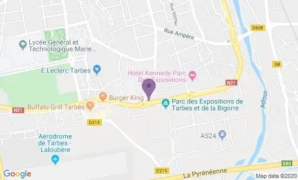 Localisation Crédit Agricole Agence de Tarbes Agence Entreprise
