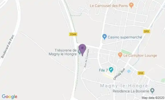 Localisation Crédit Agricole Agence de Magny le Hongre
