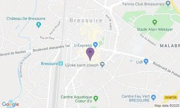 Localisation Crédit Agricole Agence de Bressuire Agence Entreprises