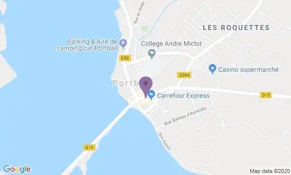 Localisation Crédit Agricole Agence de Portbail