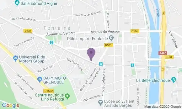 Localisation LCL Agence de Fontaine