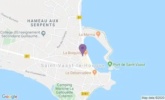 Localisation Crédit Agricole Agence de Saint Vaast la Hougue