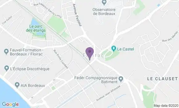 Localisation Crédit Agricole Agence de Floirac
