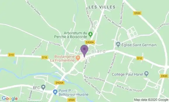Localisation Crédit Agricole Agence de Rémalard