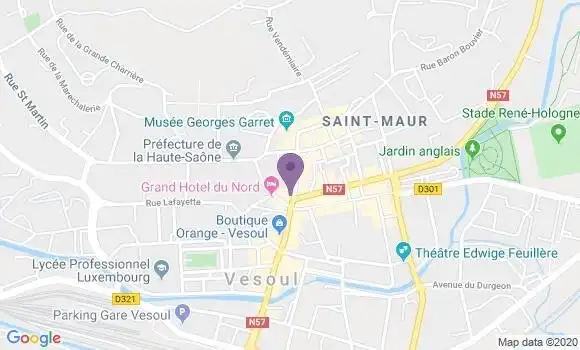 Localisation Crédit Agricole Agence de Vesoul Alsace Lorraine