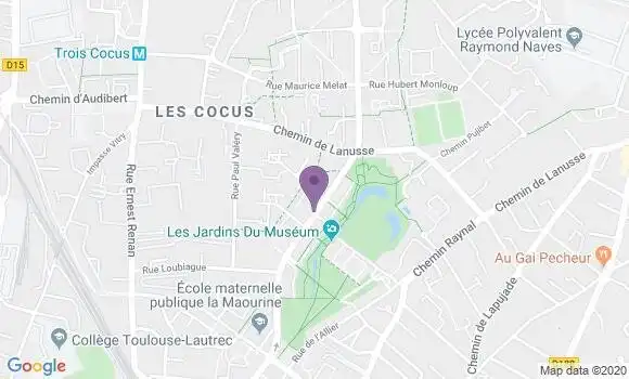 Localisation LCL Agence de Toulouse Borderouge