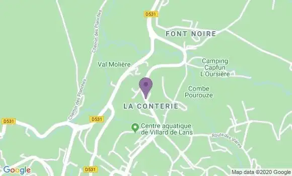 Localisation LCL Agence de Villard de Lans