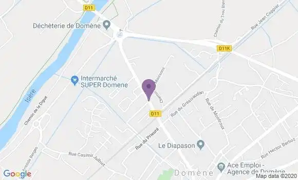 Localisation Crédit Agricole Agence de Domène