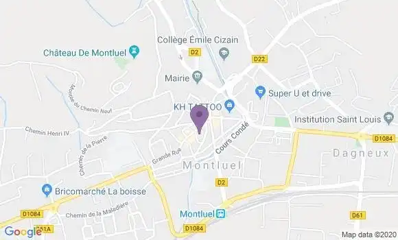 Localisation LCL Agence de Montluel