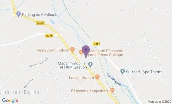 Localisation Crédit Agricole Agence de Soultz