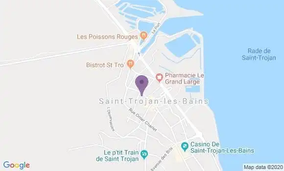 Localisation Crédit Agricole Agence de Saint Trojan les Bains