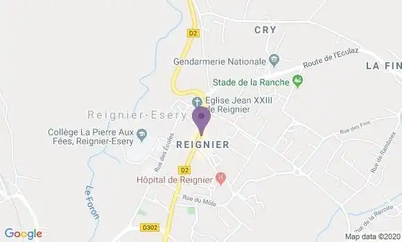 Localisation Crédit Agricole Agence de Reignier Esery