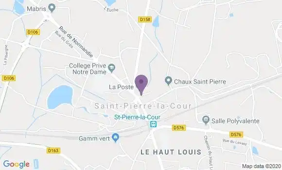 Localisation Crédit Agricole Agence de Saint Pierre la Cour