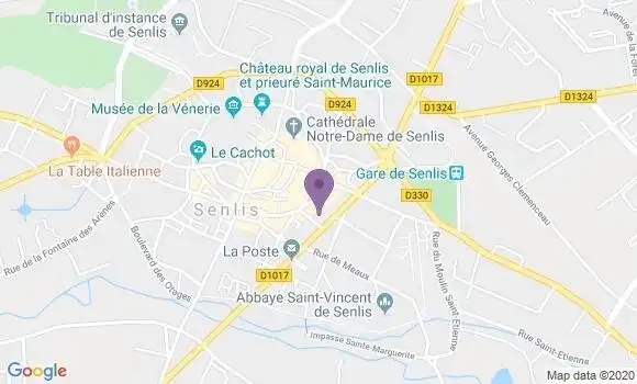 Localisation Crédit Agricole Agence de Senlis