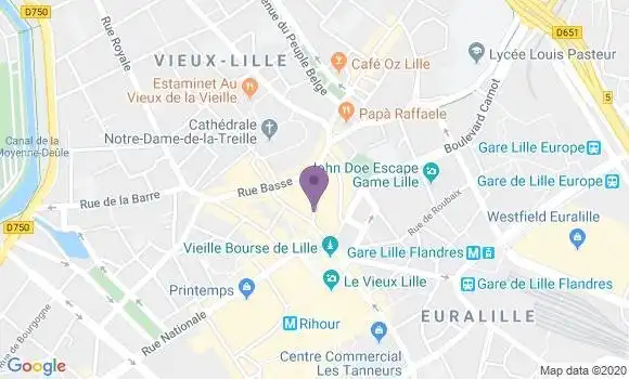 Localisation Crédit Agricole Agence de Wambrechies
