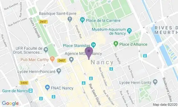 Localisation Crédit Agricole Agence de Nancy Stanislas