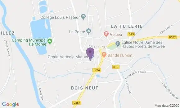 Localisation Crédit Agricole Agence de Morée