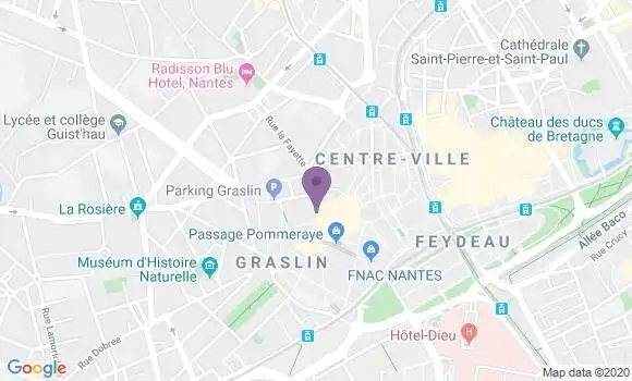 Localisation LCL Agence de Nantes Boileau