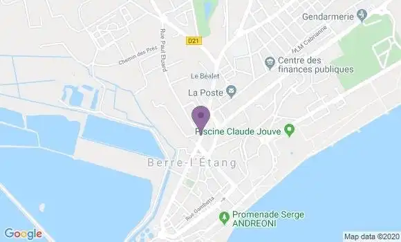 Localisation Crédit Agricole Agence de Berre l