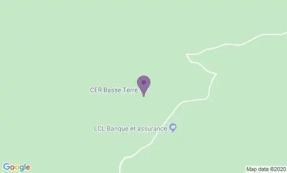 Localisation Crédit Agricole Agence de Basse Terre Nolivos