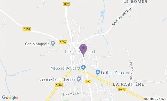 Localisation Crédit Agricole Agence de Le Teilleul