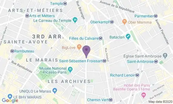Localisation LCL Agence de Paris Turenne