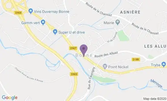 Localisation Crédit Agricole Agence de Bonne