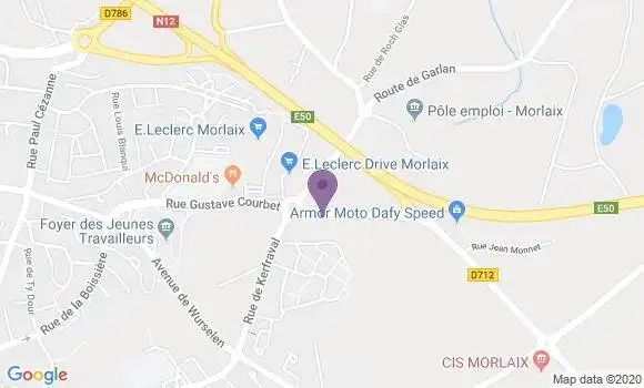 Localisation Crédit Agricole Agence de Morlaix Professionnels