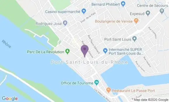 Localisation Crédit Agricole Agence de Port Saint Louis du Rhône