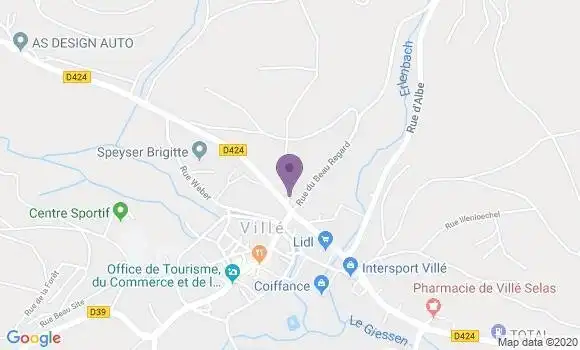Localisation Crédit Agricole Agence de Ville