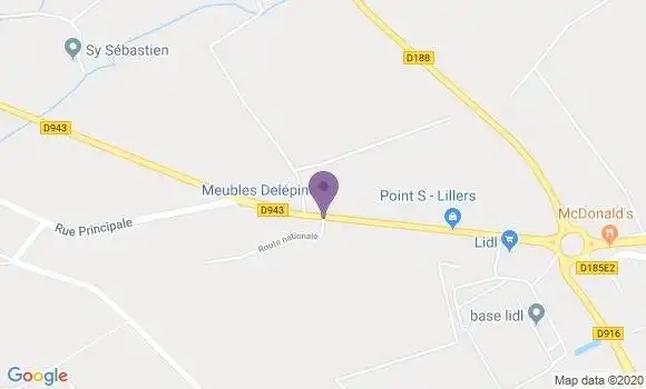 Localisation Crédit Agricole Agence de Norrent Fontes