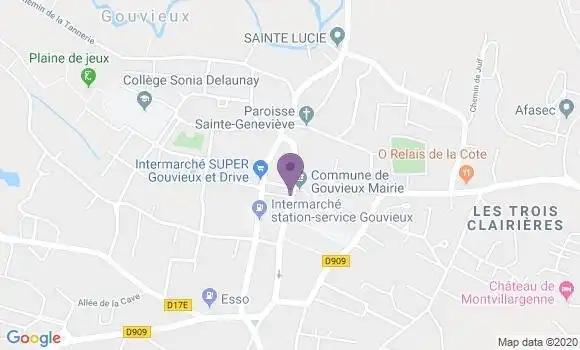 Localisation LCL Agence de Gouvieux