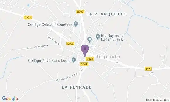 Localisation Crédit Agricole Agence de Réquista
