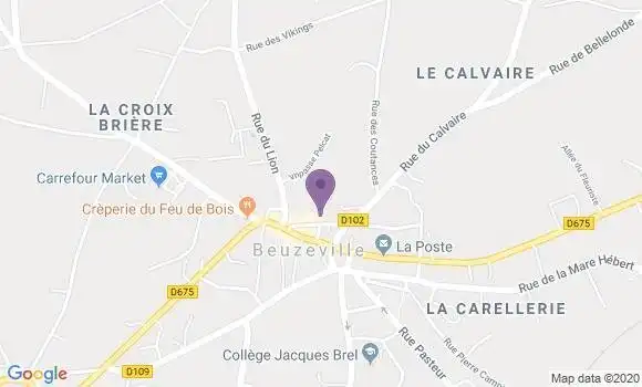 Localisation Crédit Agricole Agence de Beuzeville