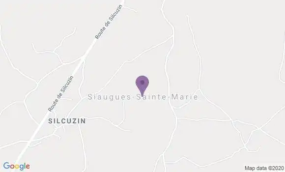 Localisation Crédit Agricole Agence de Siaugues Sainte Marie