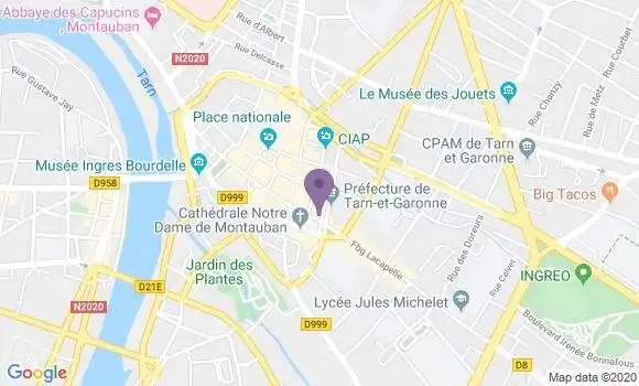 Localisation Crédit Agricole Agence de Montauban Espace Mozaïc
