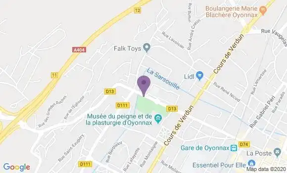 Localisation LCL Agence d