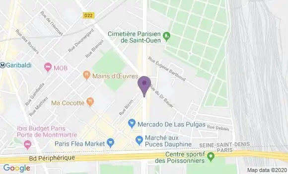 Localisation LCL Agence de Saint Ouen Michelet